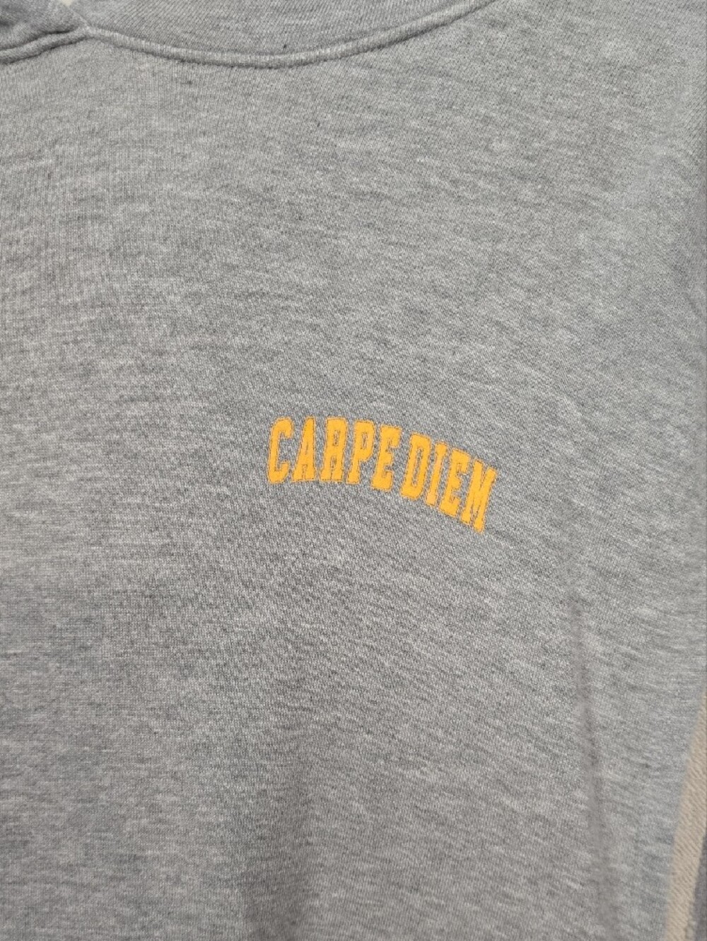 Spiritual Gangster Sleeveless Grey Hoodie with Yellow Logo Carpe Diem - Picture 5 of 8